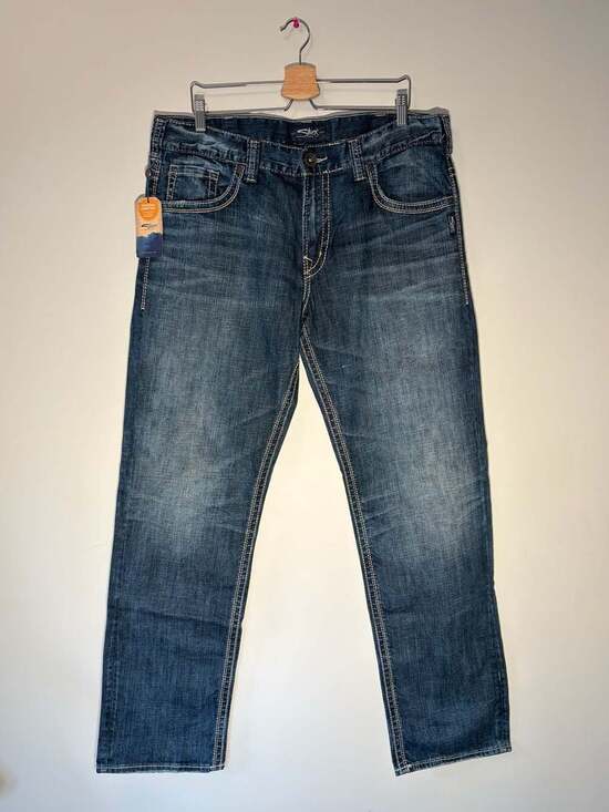 Silver Jeans Co. Other - Silver Jeans Co. Hunter Athletic Fit Straight Indigo Denim Jeans W36 L34
